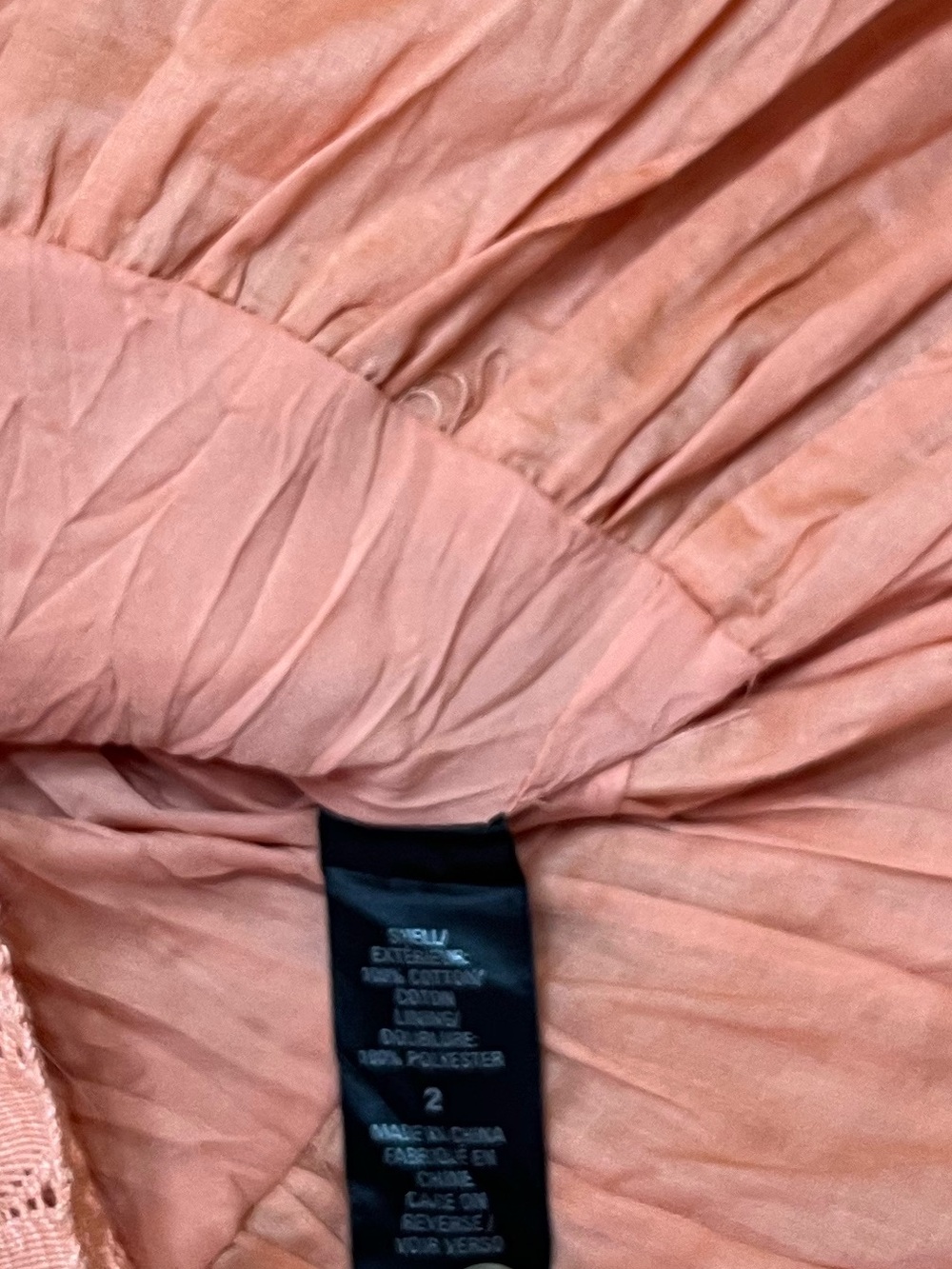 Gianni Bini Peachy Pink Color Boho Tiered A-Line Skirt Size 2 - Picture 13 of 15